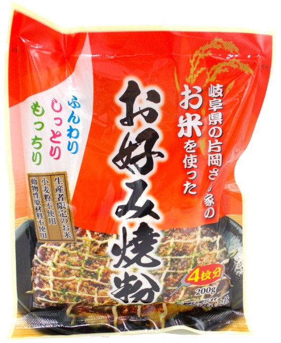 桜井食品 お米を使ったお好み焼粉 200g×4袋 100％安い